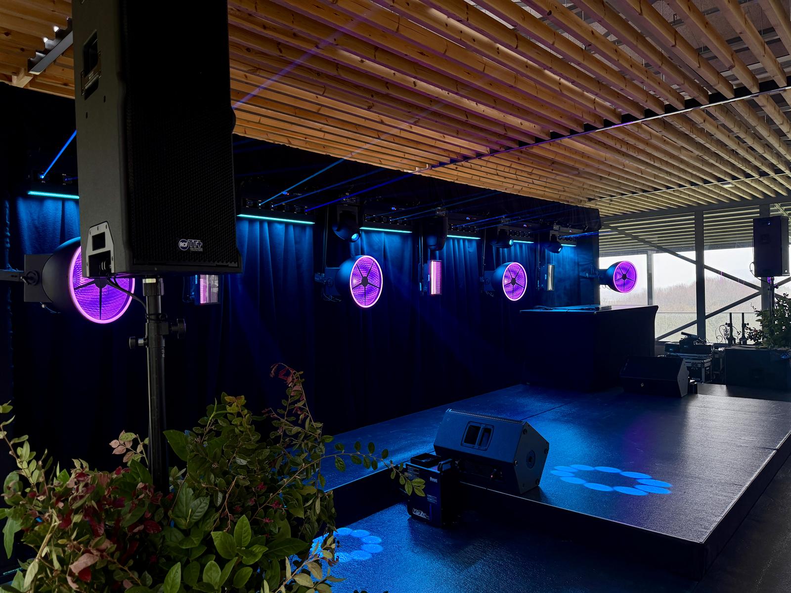 Montaje del escenario