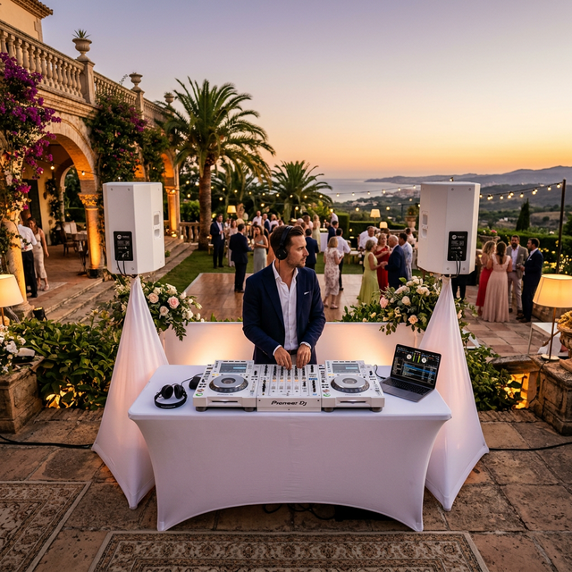 Montaje de sonido profesional para boda