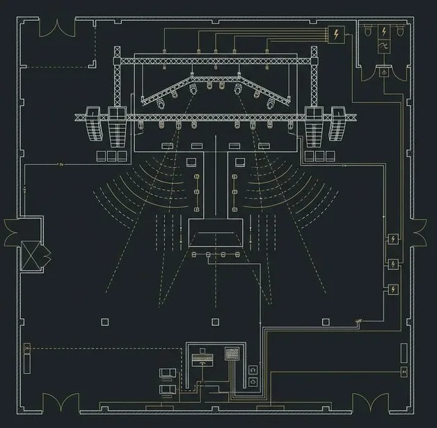 Plano técnico de montaje Sonido Norte