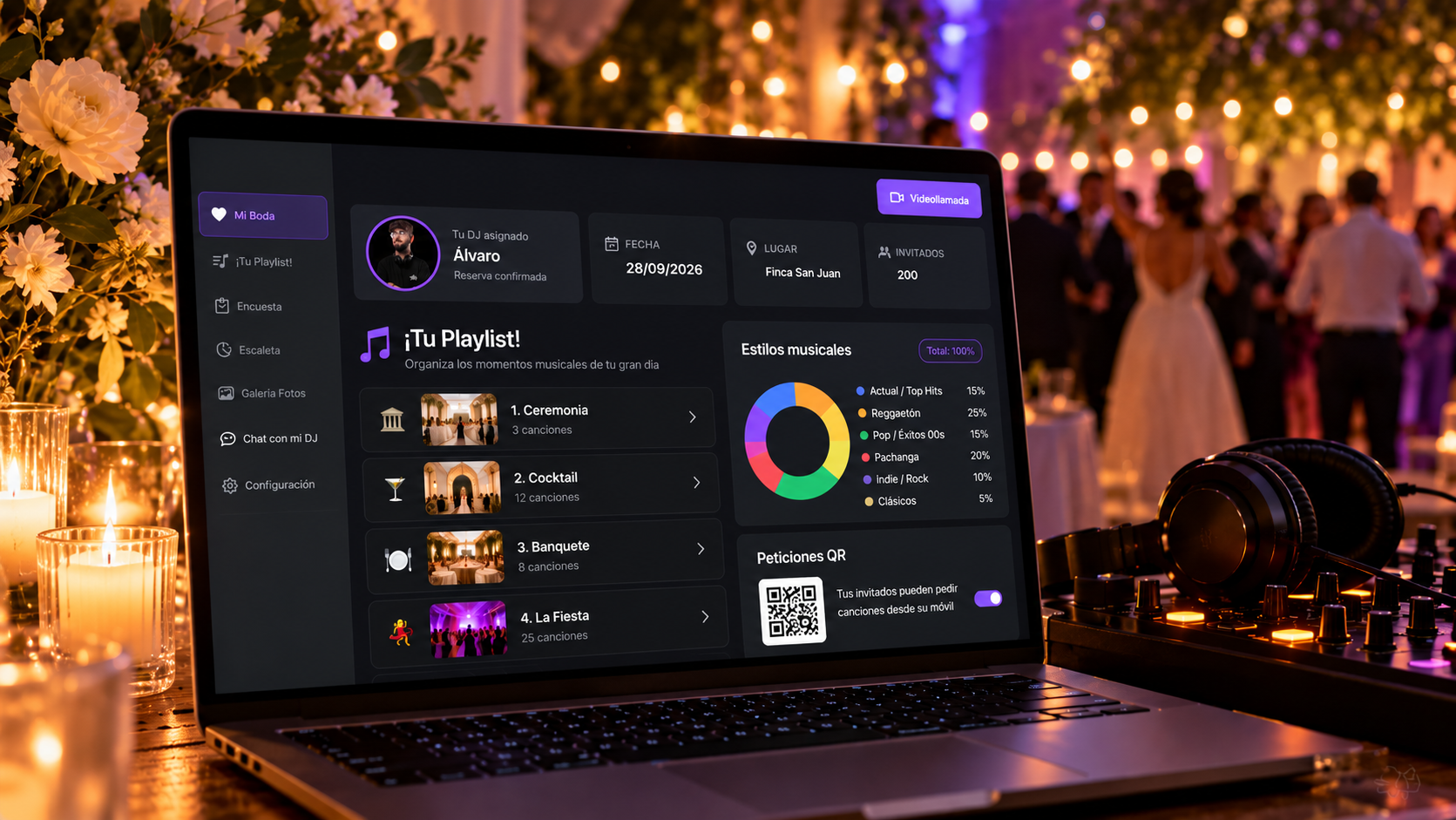 Cómo preparamos la música de una boda: así funciona nuestro portal para novios