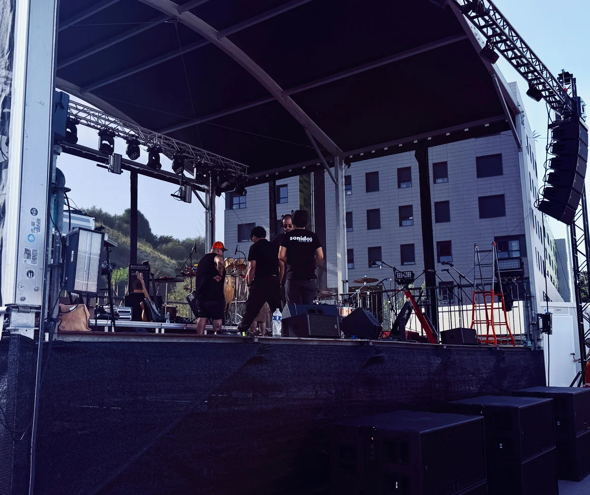 Directo en el escenario de Leioa