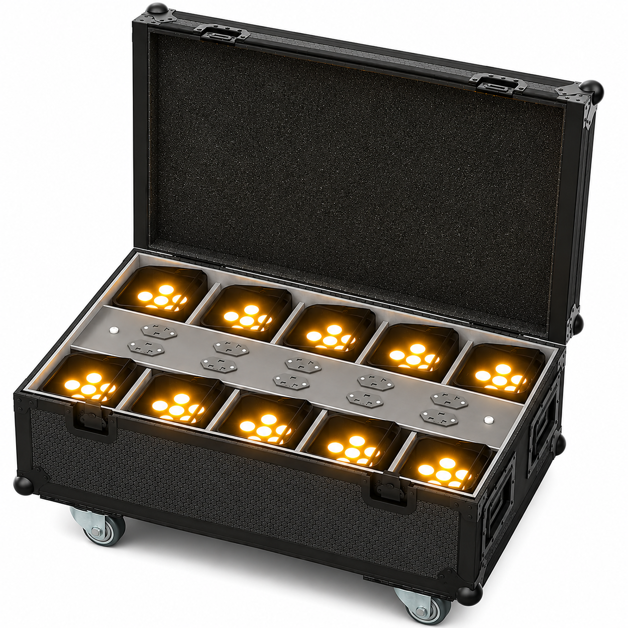Set Focos Par Led Batería 6x18W